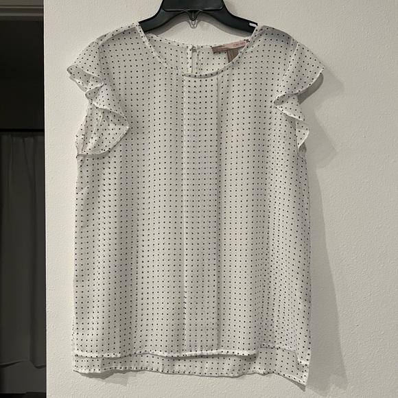 Dotted V Blouse